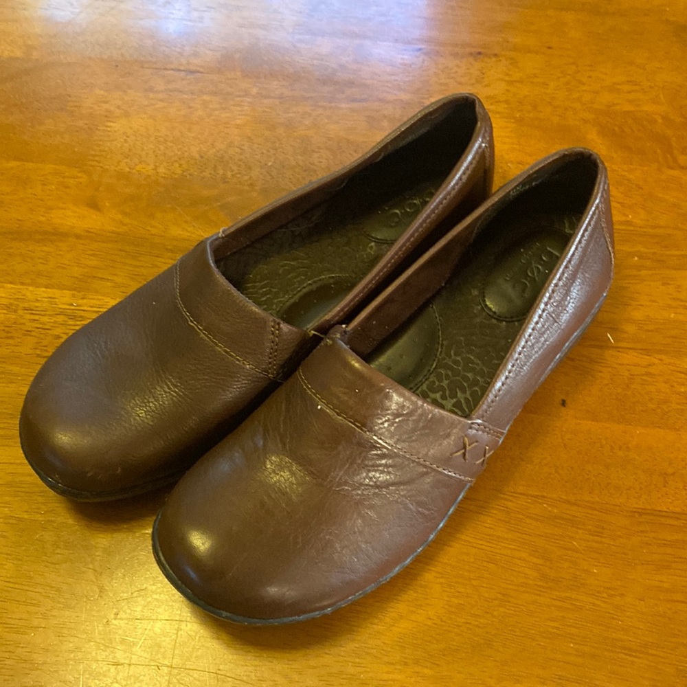 BOC Brown Leather Slip On Shoes 11 VGUC
